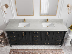 Aberdeen 84 in. W x 22 in. D Double Sink Bathroom Vanity - photo 30