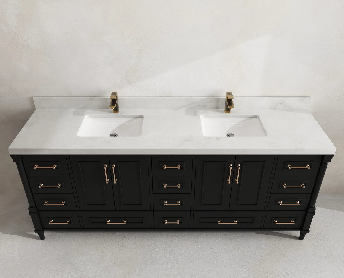 Aberdeen 84 in. W x 22 in. D Double Sink Bathroom Vanity