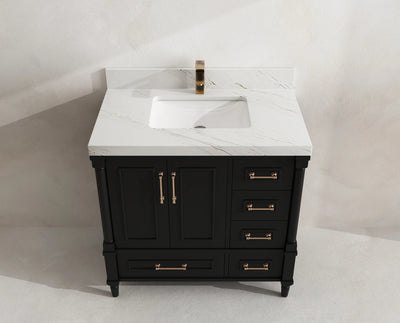 Aberdeen 36 in. W x 22 in. D Center Sink Bathroom Vanity