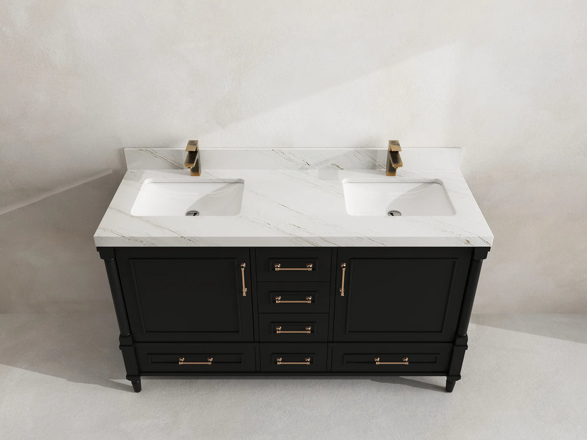 Aberdeen 60 in. W x 22 in. D Double Sink Bathroom Vanity