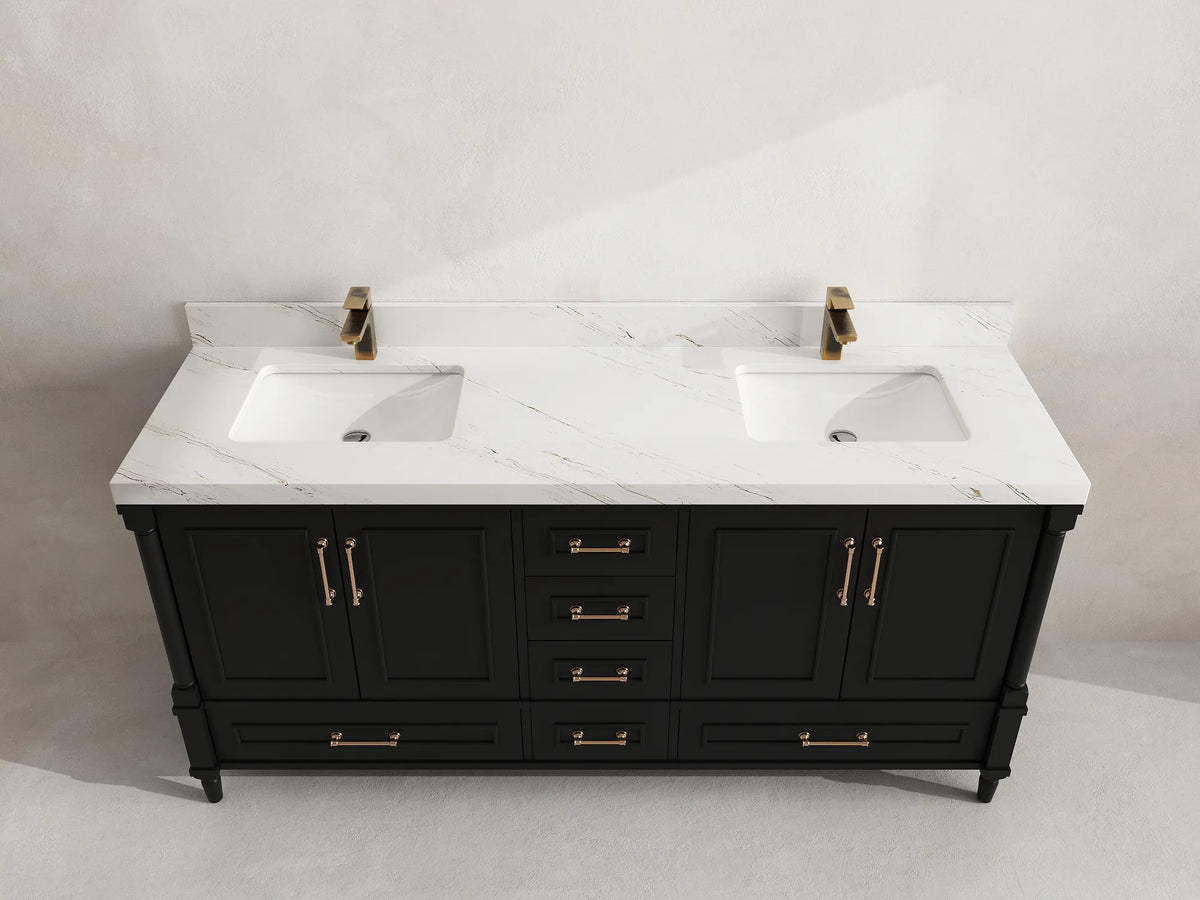 Aberdeen 72 in. W x 22 in. D Double Sink Bathroom Vanity