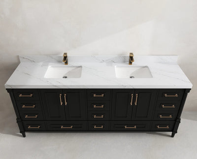 Aberdeen 84 in. W x 22 in. D Double Sink Bathroom Vanity