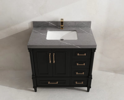 Aberdeen 36 in. W x 22 in. D Center Sink Bathroom Vanity