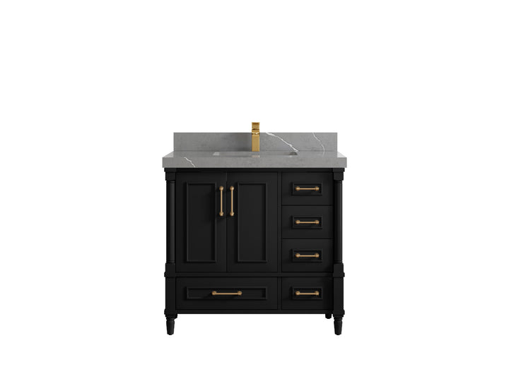 Aberdeen 36 in. W x 22 in. D Center Sink Bathroom Vanity - photo 34