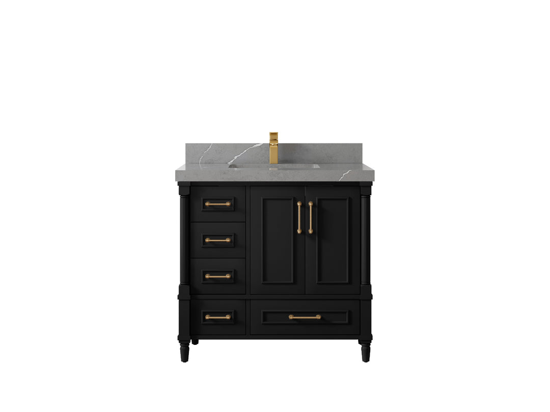 Aberdeen 36 in. W x 22 in. D Center Sink Bathroom vanity