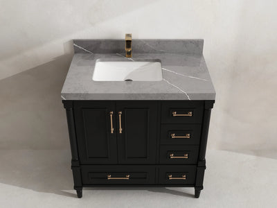 Aberdeen 36 in. W x 22 in. D Left Offset Sink Bathroom Vanity