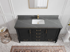 Aberdeen 60 in. W x 22 in. D Single Sink Bathroom Vanity - photo 32