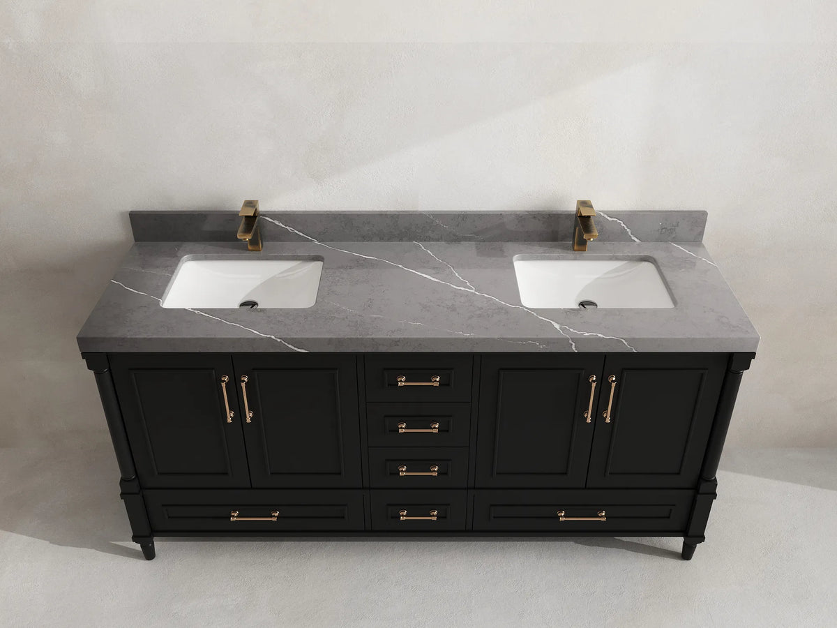 Aberdeen 72 in. W x 22 in. D Double Sink Bathroom Vanity