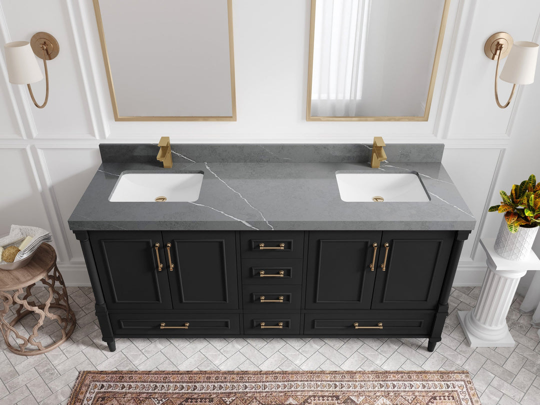 Aberdeen 72 in. W x 22 in. D Double Sink Bathroom Vanity