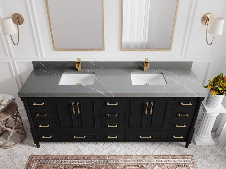 Aberdeen 80 in. W x 22 in. D Double Sink Bathroom Vanity - photo 27