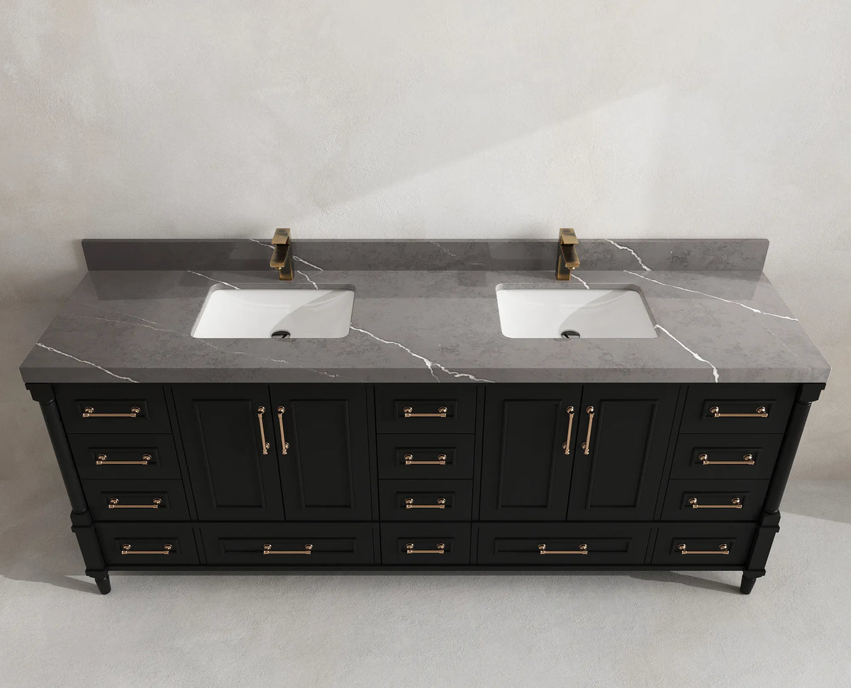 Aberdeen 84 in. W x 22 in. D Double Sink Bathroom Vanity
