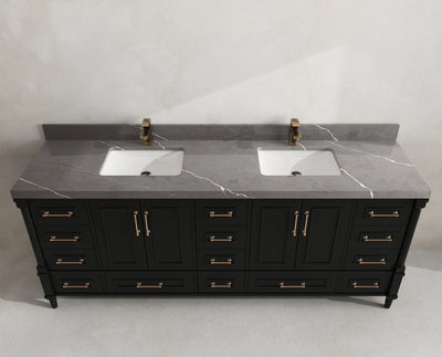 Aberdeen 84 in. W x 22 in. D Double Sink Bathroom Vanity