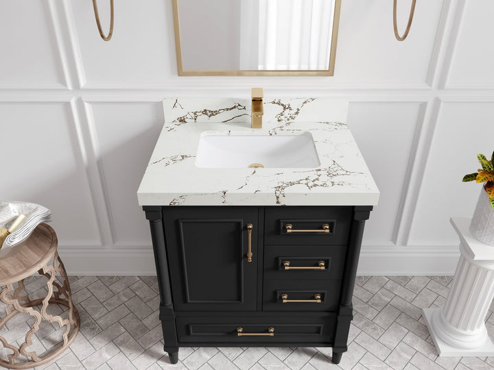 Aberdeen 30 in. W x 22 in. D Single Sink Bathroom Vanity - photo 33