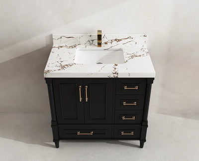 Aberdeen 36 in. W x 22 in. D Center Sink Bathroom Vanity