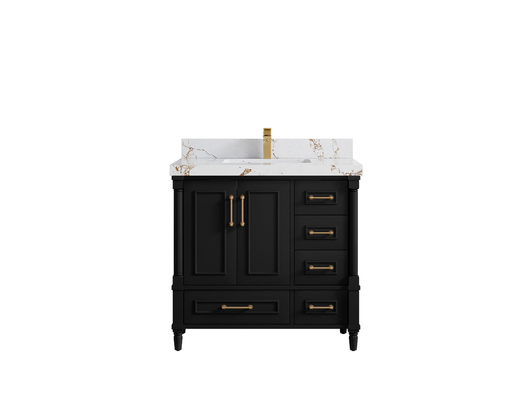 Aberdeen 36 in. W x 22 in. D Center Sink Bathroom Vanity