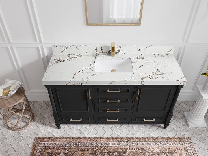 Aberdeen 60 in. W x 22 in. D Single Sink Bathroom Vanity - photo 34