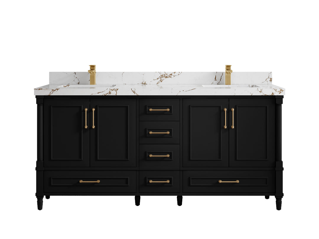 Aberdeen 72 in. W x 22 in. D Double Sink Bathroom Vanity