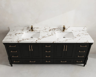 Aberdeen 84 in. W x 22 in. D Double Sink Bathroom Vanity