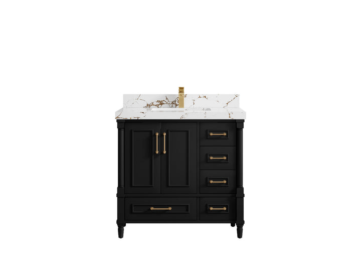 Aberdeen 36 in. W x 22 in. D Center Sink Bathroom Vanity - photo 38