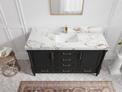 Aberdeen 60 in. W x 22 in. D Single Sink Bathroom Vanity - photo 36