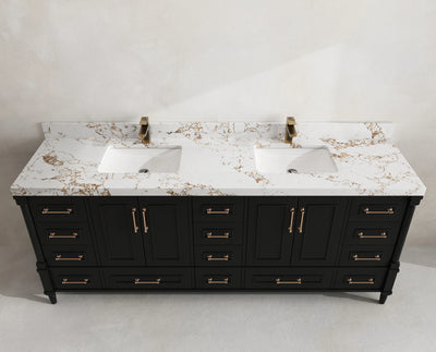Aberdeen 84 in. W x 22 in. D Double Sink Bathroom Vanity