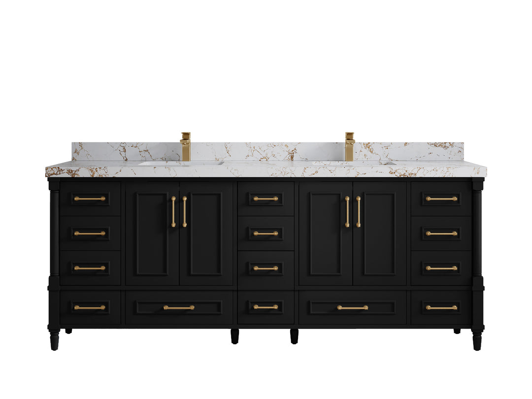 Aberdeen 84 in. W x 22 in. D Double Sink Bathroom Vanity