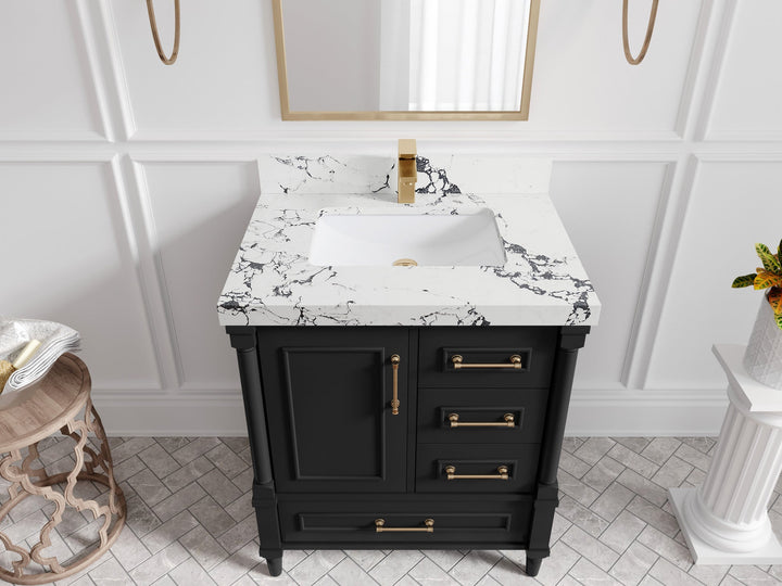 Aberdeen 30 in. W x 22 in. D Single Sink Bathroom Vanity - photo 37