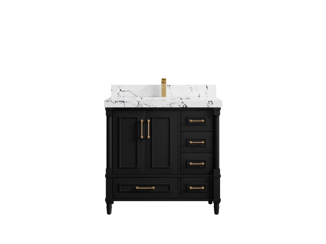 Aberdeen 36 in. W x 22 in. D Center Sink Bathroom Vanity