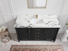 Aberdeen 60 in. W x 22 in. D Single Sink Bathroom Vanity - photo 38