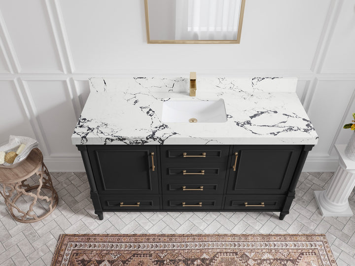 Aberdeen 60 in. W x 22 in. D Single Sink Bathroom Vanity - photo 38