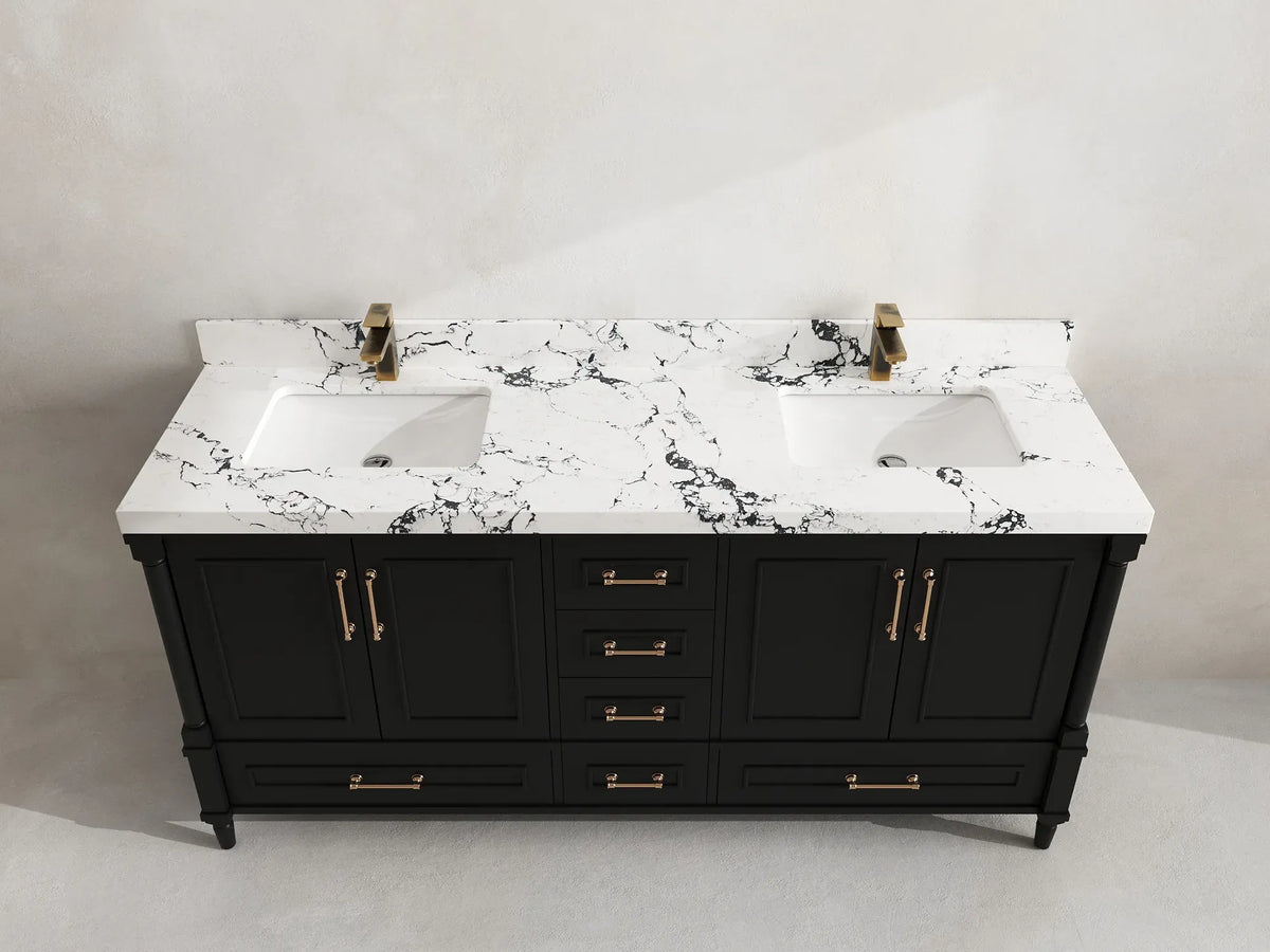 Aberdeen 72 in. W x 22 in. D Double Sink Bathroom Vanity