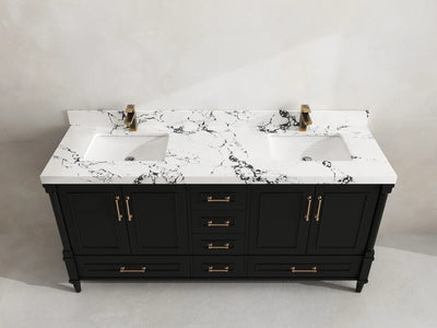 Aberdeen 72 in. W x 22 in. D Double Sink Bathroom Vanity