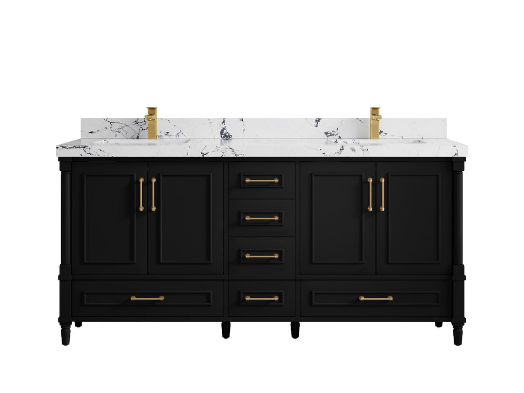 Aberdeen 72 in. W x 22 in. D Double Sink Bathroom Vanity