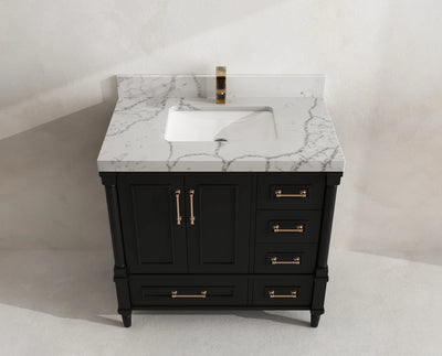 Aberdeen 36 in. W x 22 in. D Center Sink Bathroom Vanity