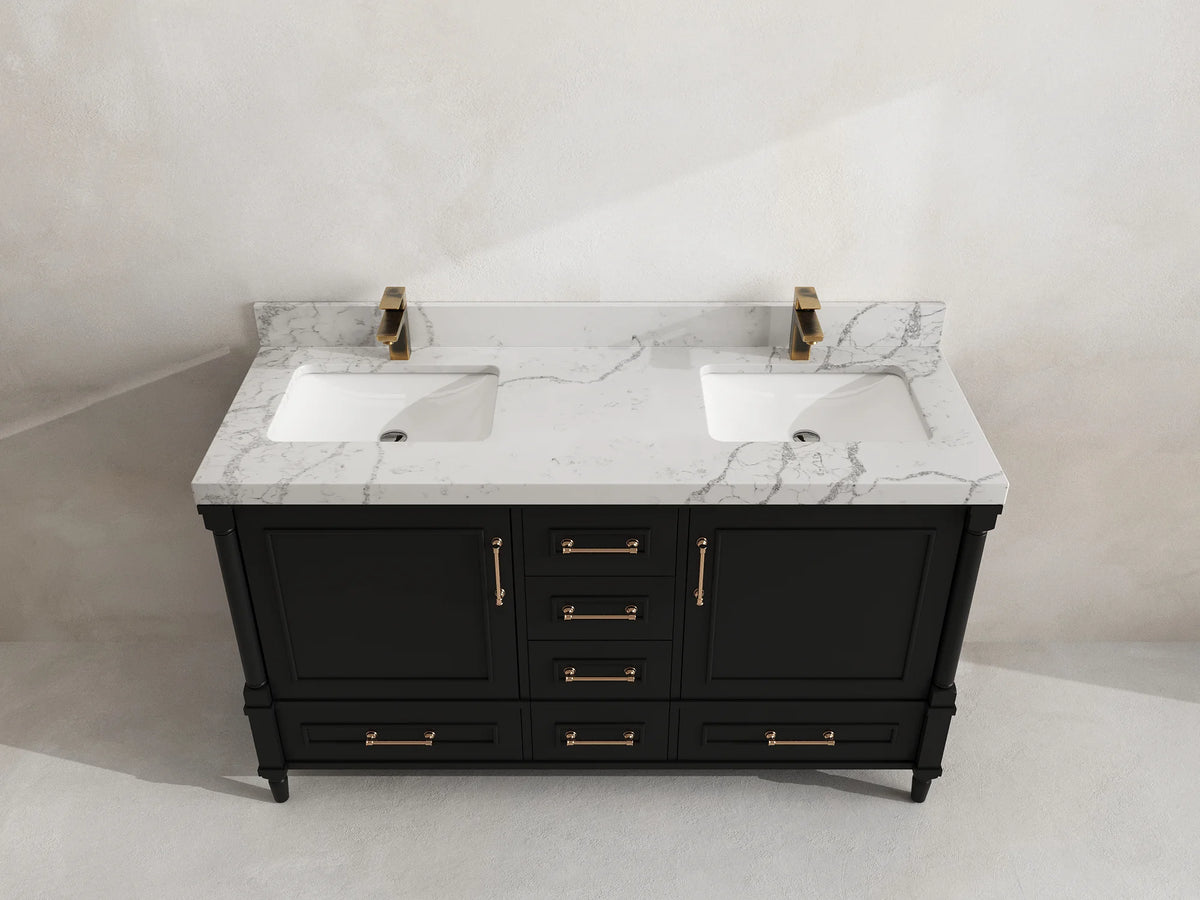 Aberdeen 60 in. W x 22 in. D Double Sink Bathroom Vanity