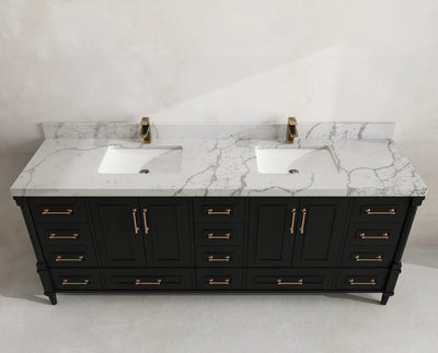 Aberdeen 84 in. W x 22 in. D Double Sink Bathroom Vanity