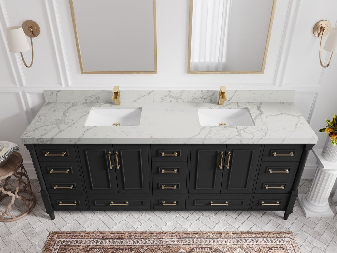 Aberdeen 84 in. W x 22 in. D Double Sink Bathroom Vanity
