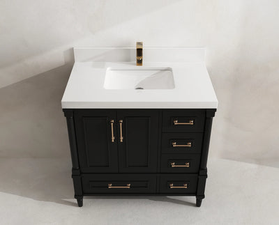 Aberdeen 36 in. W x 22 in. D Center Sink Bathroom Vanity