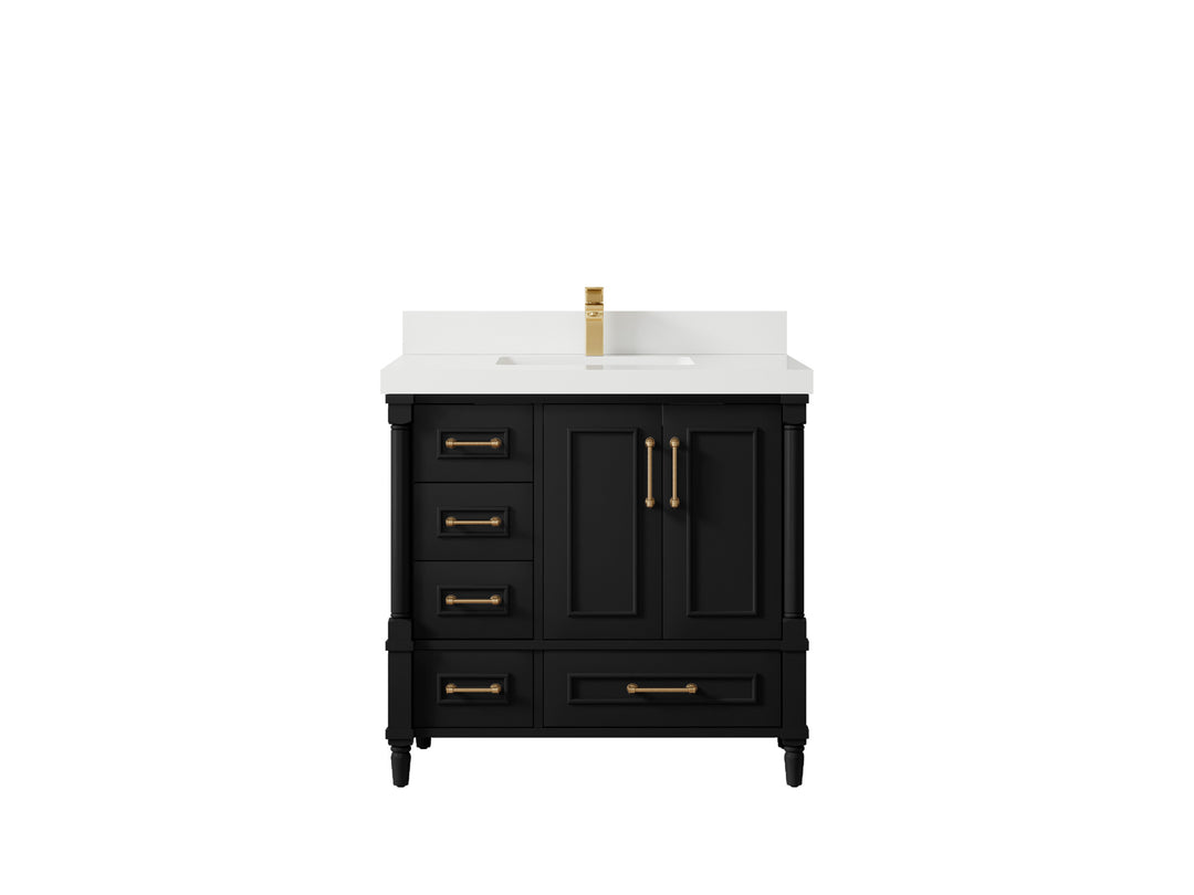 Aberdeen 36 in. W x 22 in. D Center Sink Bathroom vanity