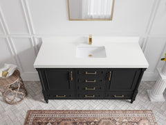 Aberdeen 60 in. W x 22 in. D Single Sink Bathroom Vanity - photo 42