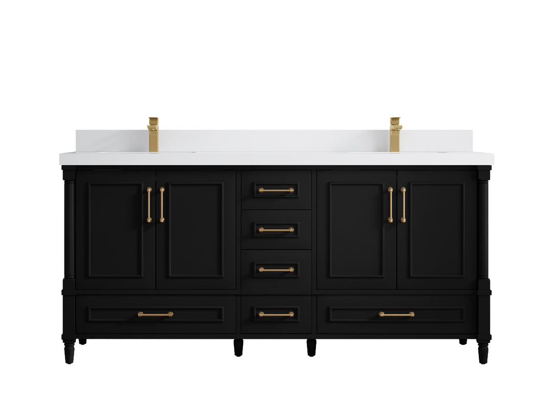 Aberdeen 72 in. W x 22 in. D Double Sink Bathroom Vanity