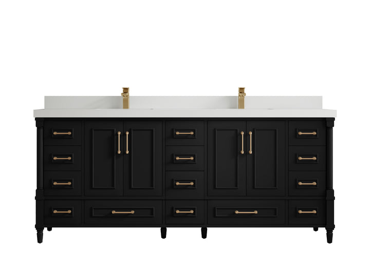 Aberdeen 80 in. W x 22 in. D Double Sink Bathroom Vanity - photo 36