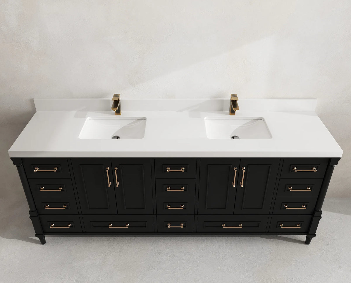 Aberdeen 84 in. W x 22 in. D Double Sink Bathroom Vanity