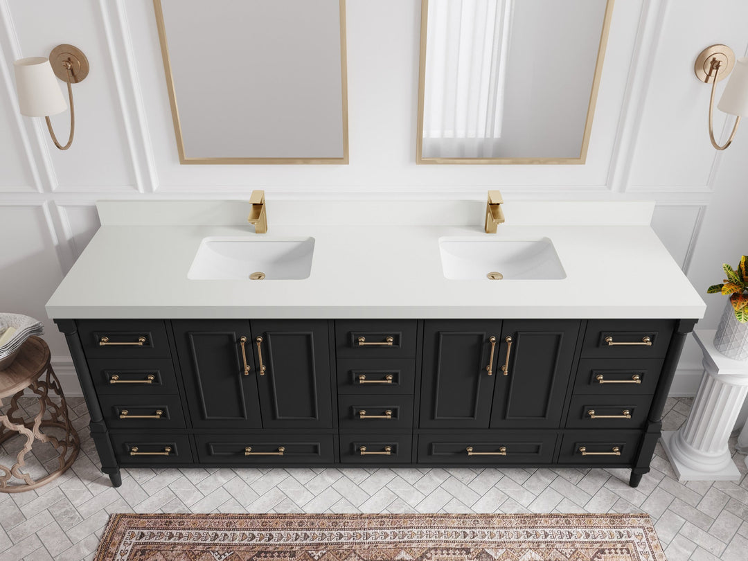 Aberdeen 84 in. W x 22 in. D Double Sink Bathroom Vanity