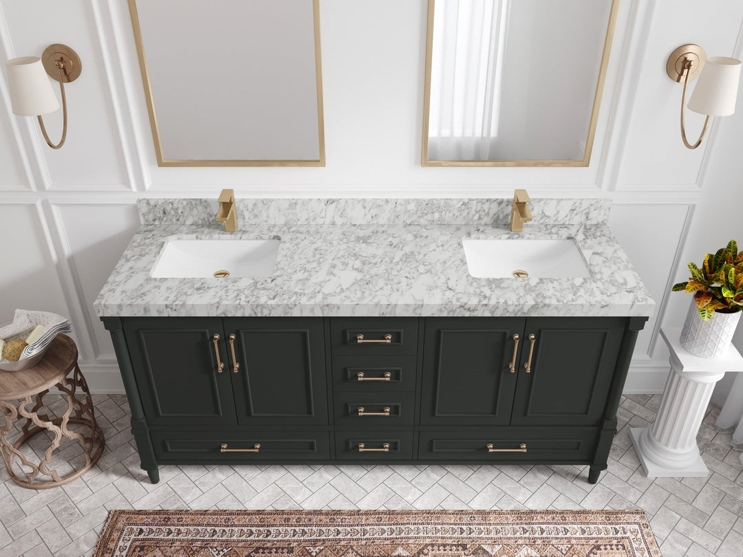 Aberdeen 72 in. W x 22 in. D Double Sink Bathroom Vanity