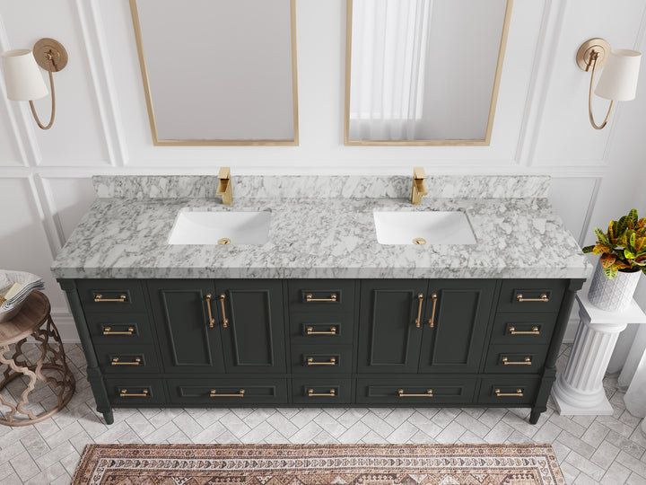 Aberdeen 80 in. W x 22 in. D Double Sink Bathroom Vanity - photo 20