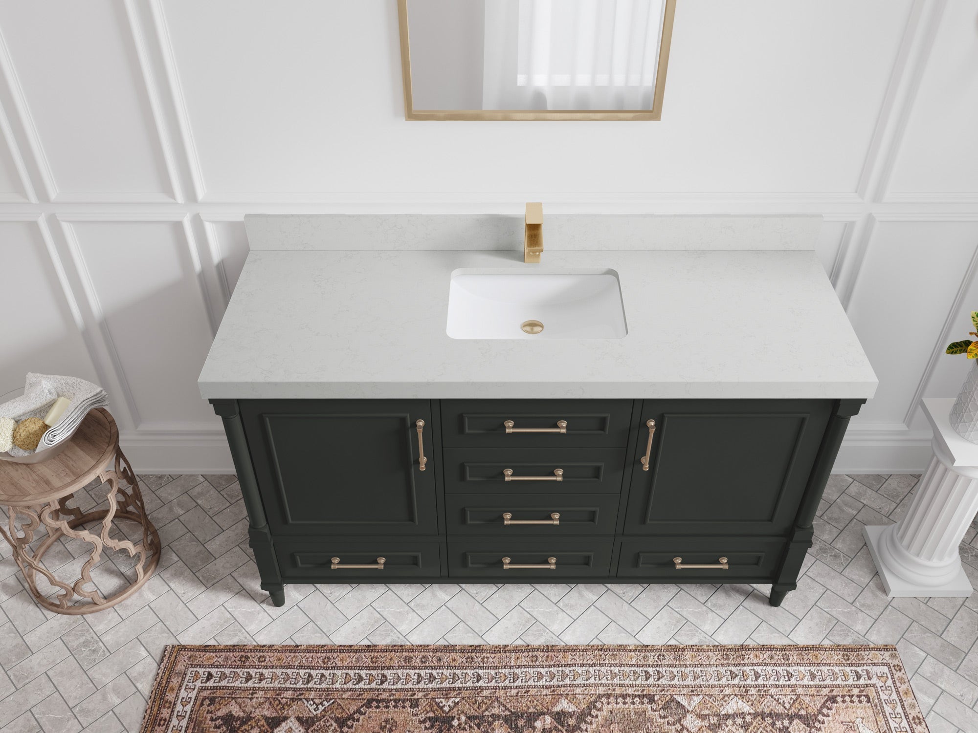 Aberdeen 60 in. W x 22 in. D Single Sink Bathroom Vanity - Willow Bath and Vanity