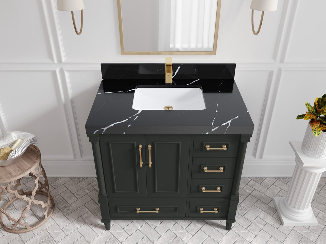 Aberdeen 36 in. W x 22 in. D Center Sink Bathroom Vanity