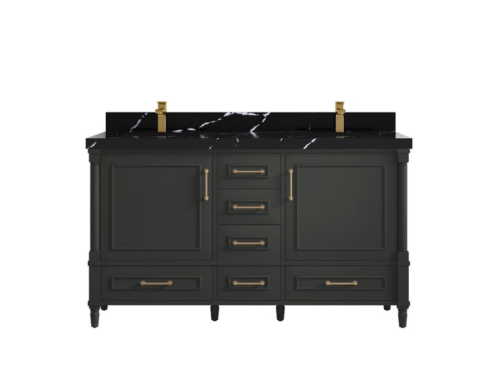 Aberdeen 60 in. W x 22 in. D Double Sink Bathroom Vanity - photo 12
