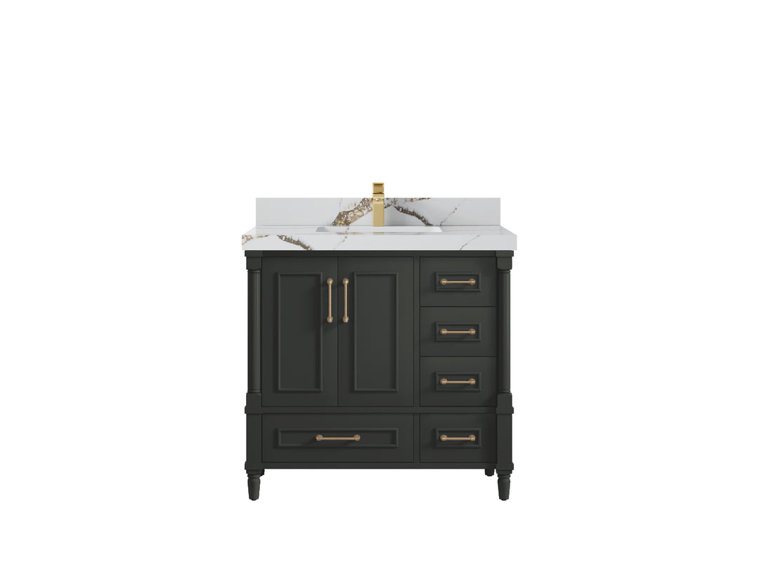 Aberdeen 36 in. W x 22 in. D Center Sink Bathroom Vanity